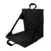 Catzon Portable Seat Cushion with Backrest Foldable for Camping-Black