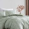 Ardor Boudoir Queen Avena Quilt Cover w/ Pillowcase Set - Green