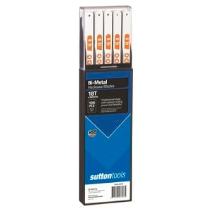 Sutton Tools 300mm 18 TPI Bi-Metal Hacksaw Blade - 100 Pack