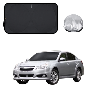 Front Windscreen Sun Shade for Subaru Liberty 2009 - 2014 5GEN - Standard 150 x 85 cm - Black