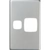 HPM Excel Single Powerpoint Coverplate Matt Silver