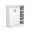 Roomo Shoe Cabinet with Doors & Adjustable Shelves, Shoe Storage Organizer for 12–16 Pairs, Hallway & Entryway