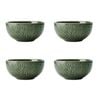 4pc Mikasa Jardin Stoneware Dip Bowl Set, 10cm - Green