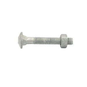 Zenith M6 x 40mm Hot Dipped Galvanised Cup Head Bolt And Nut - Each