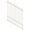 ProtectorAl 0350-1200W x 1500H Surfmist Loop Top Pool Fence Panel Raked 16-30º