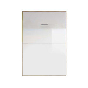 EzSpace Single Long Size White NOBU Wallbed Vertical