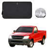 Front Windscreen Sun Shade for Toyota Hilux Single Cab 2005 - 2015 - Standard 150 x 85 cm - Black