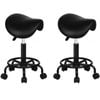ALFORDSON Salon Stools All Black 2X