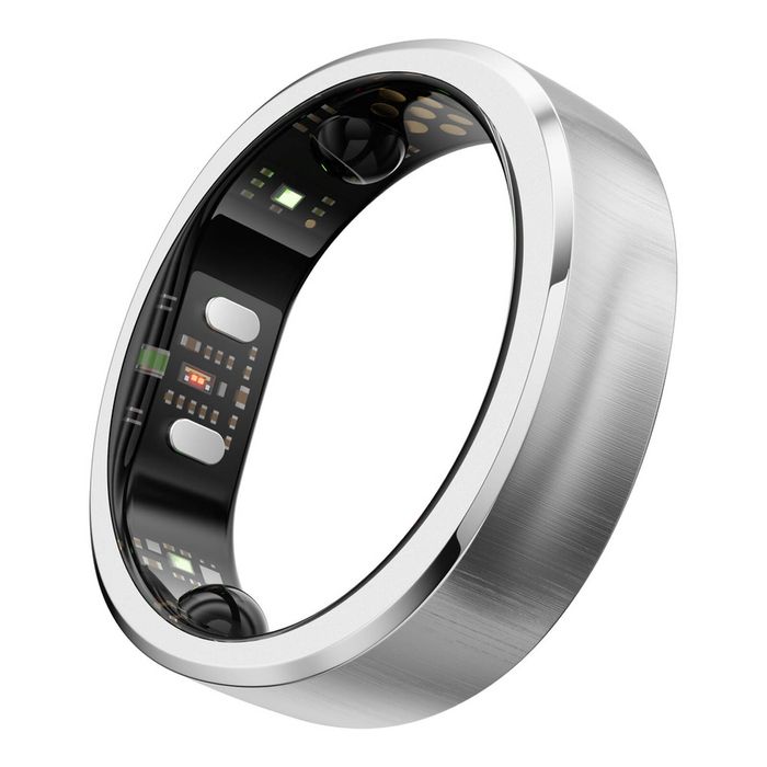 RingConn Gen 3 Smart Ring - Size 14 (Brushed Silver)