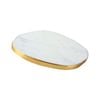 Maine & Crawford Wendell 30x25cm Marble Cheeseboard w/ Gold Foil - White