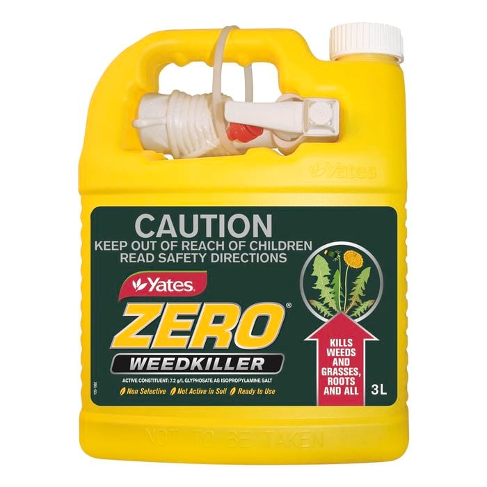 Yates 3L Ready To Use Zero Weed Killer Big Gun