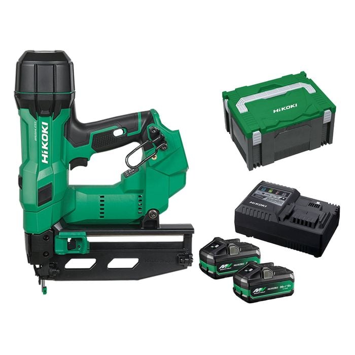 HIKOKI 18V Brushless Cordless Finishing Nailer 2XMV Kit NT1865DSA HXZ