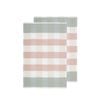 2pc Ladelle Bailie Terry Pink Kitchen Tea Towel Reusable Drying Cloth