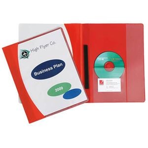 Marbig Premier Flat File with Insert Cover (A4) (Red)