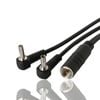 Dual SMK TS9 Patch Lead to Single FME Male RF Antenna Adaptor Right Angle