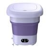 Catzon Portable Washer Machine 9L Mini Foldable Retractable Laundry-Purple