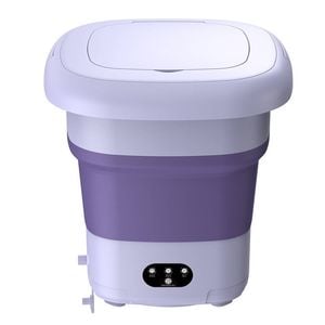Catzon Portable Washer Machine 9L Mini Foldable Retractable Laundry-Purple
