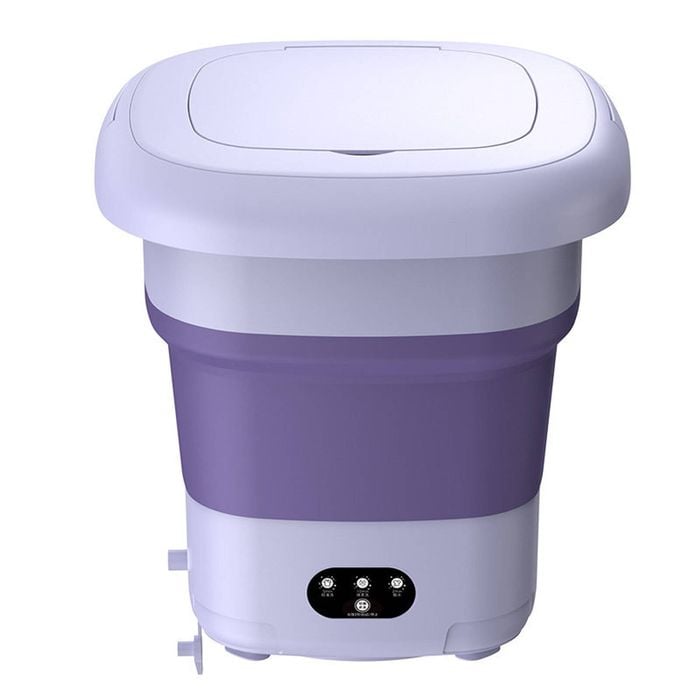 Catzon Portable Washer Machine 9L Mini Foldable Retractable Laundry-Purple