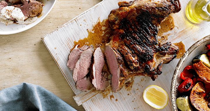BBQ Lamb &amp; Roast Vegetable Salad With Tahini &amp; Dukkah Recipe | Matador BBQs