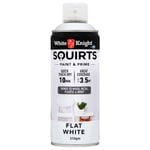 White Knight 310g White Flat Squirts Spray Paint