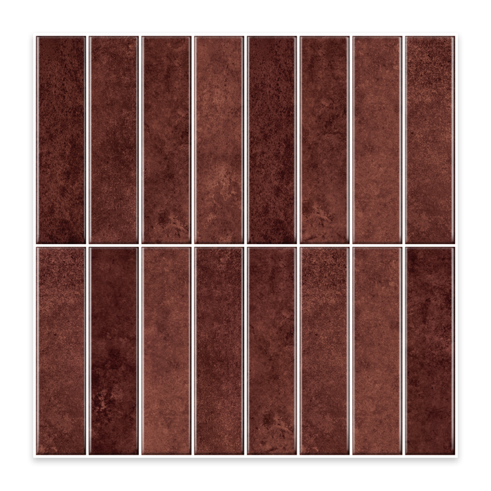 HanWood 300 x 300mm 0.45m² Jasper Brick Peel & Stick Adhesive Tiles