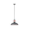 CLA Lighting NARVIK Dome with Copper Highlight Pendant Light - Grey