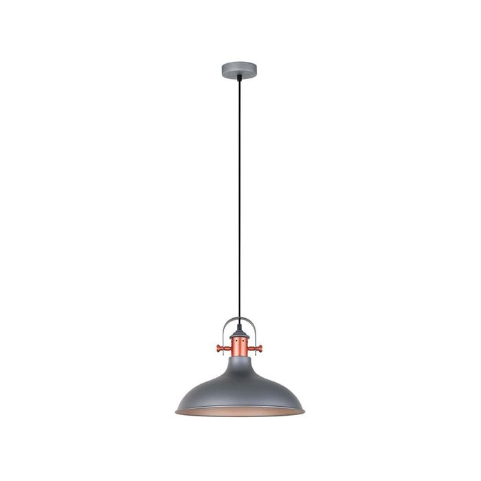 CLA Lighting NARVIK Dome with Copper Highlight Pendant Light - Grey