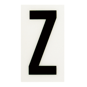 Sandleford 85 x 55mm Z Black and White Self Adhesive Letter
