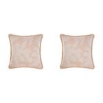 2PK Linen House Tourelles Paprika European Pillowcase 65x65cm - Natural