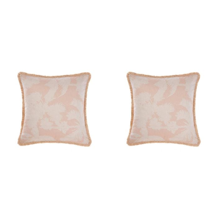2PK Linen House Tourelles Paprika European Pillowcase 65x65cm - Natural