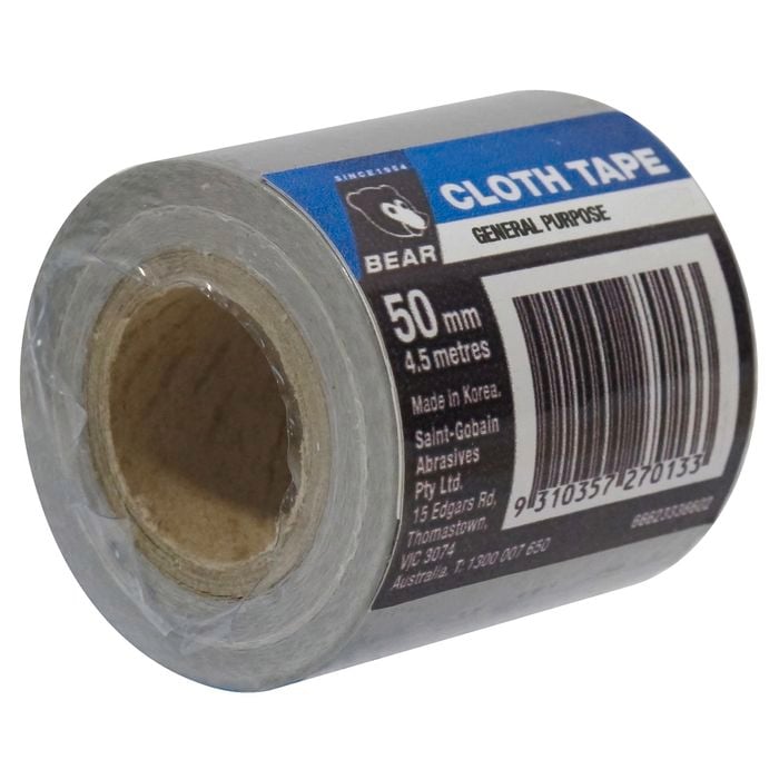 Norton Bear 50mm x 4.5m Silver Cloth Tape