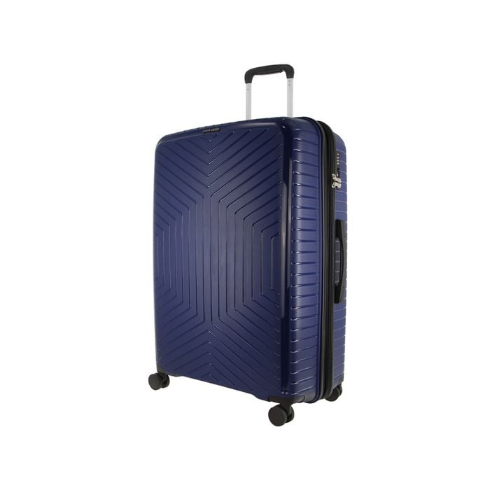 Pierre Cardin 65cm Medium Hard-Shell Travel Suitcase Navy 89L