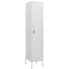 vidaXL Locker Cabinet White 35x46x180 cm