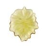 Urban Tommy 18.5cm Glass Leaf Dish Home Decorative Plate - Amber
