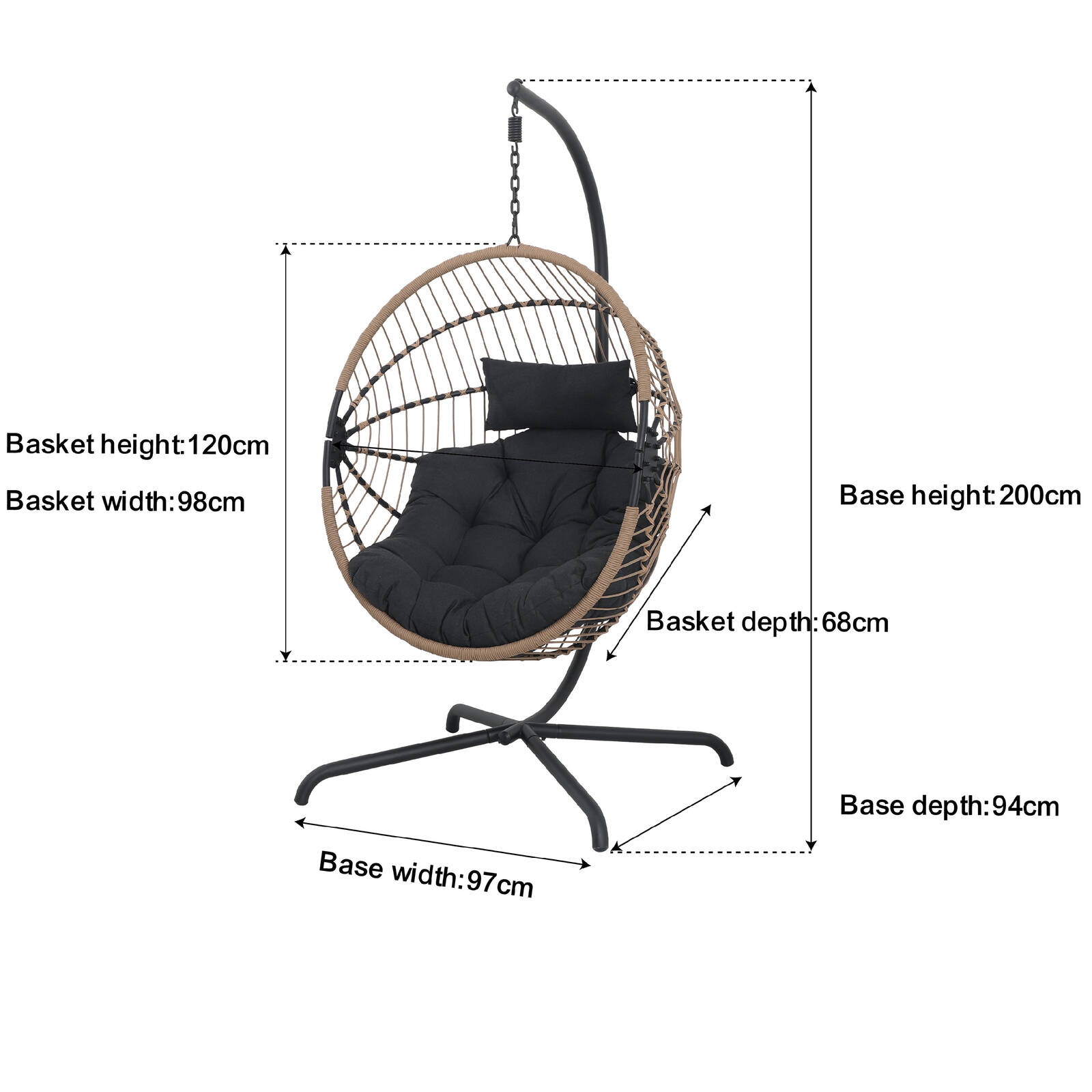 Marquee Collapsible Hanging Egg Chair Bunnings Australia