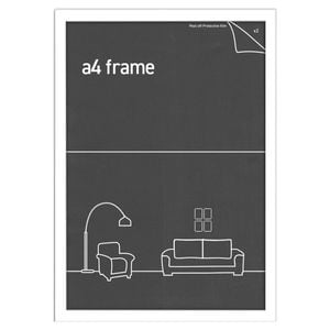 Frames & Hangers Wall Hanging Sleek A4 Picture Print Art Frame White Home Decor