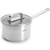 Woll Steel Saucepan W/ Lid Premium 18/10 Stainless 16cm 1.8l Silver