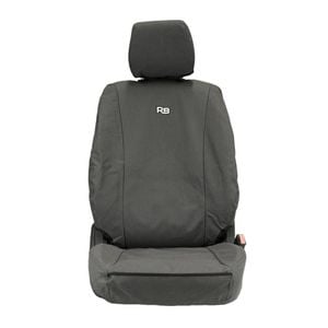Razorback 4x4 XP7 Heavy Duty Canvas 2x Front Seat Covers Suitable for a Ford Ranger PX III (Lumbar Dial Cutout Included)