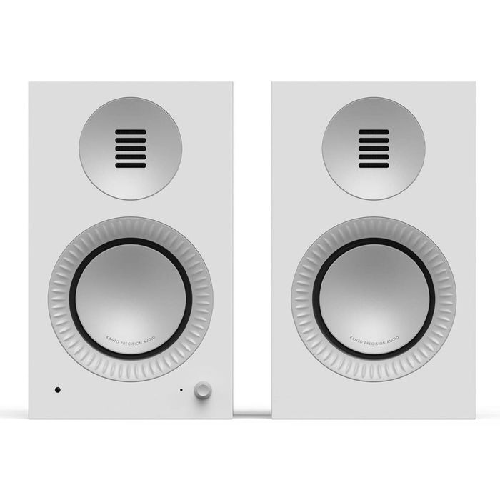 Kanto TUK 2nd Gen Passive Speakers - Matte White/Aluminium