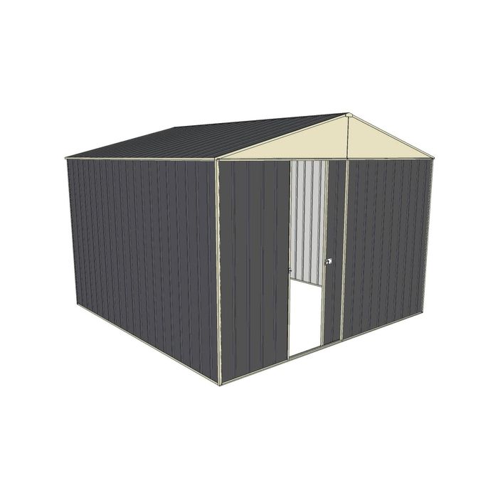 Build-a-Shed 3.0 x 3.0 x 2.3m Gable No Side Doors Shed - Grey