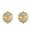 2PK Urban Hinged Glass Bauble Christmas Decoration 10cm Champagne