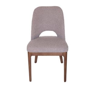 Sk Designer Living | Maribel Boucle Dining Chair | Walnut Legs - Grey Bouclé