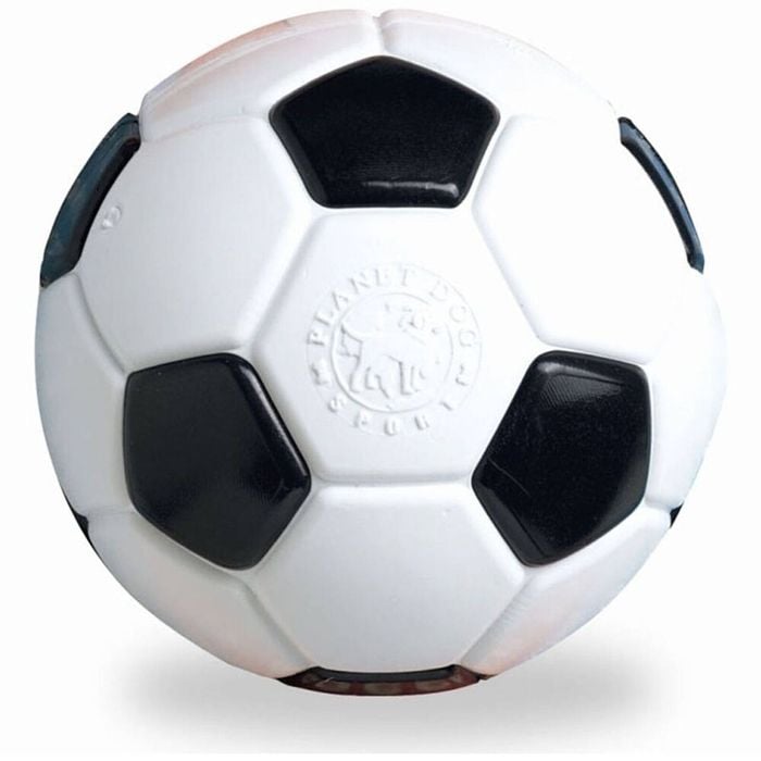 Planet Dog Durable Treat Dispensing & Fetch Throwing Toy 12cm Soccer Ball