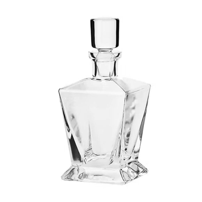 Krosno Caro 750ml Glass Whisky Decanter/Carafe - Clear