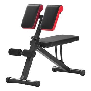 VEVOR Multi-Functional Weight Roman Chair Hyperextension Bench Black Red for Sit Up Exercise Machine