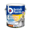 British Paints 4 Seasons 2L Black Low Sheen Exterior Paint