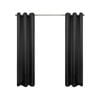 Smart Home Products 220 x 223cm Urban Eyelet Room Darkening Curtain - 2 Pack - Black