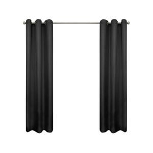 Smart Home Products 220 x 223cm Urban Eyelet Room Darkening Curtain - 2 Pack - Black