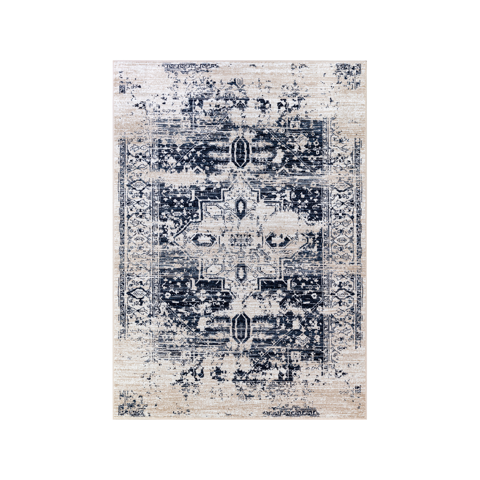 Havana 160 x 220cm Navy Distressed Traditional 8788 Rug product image