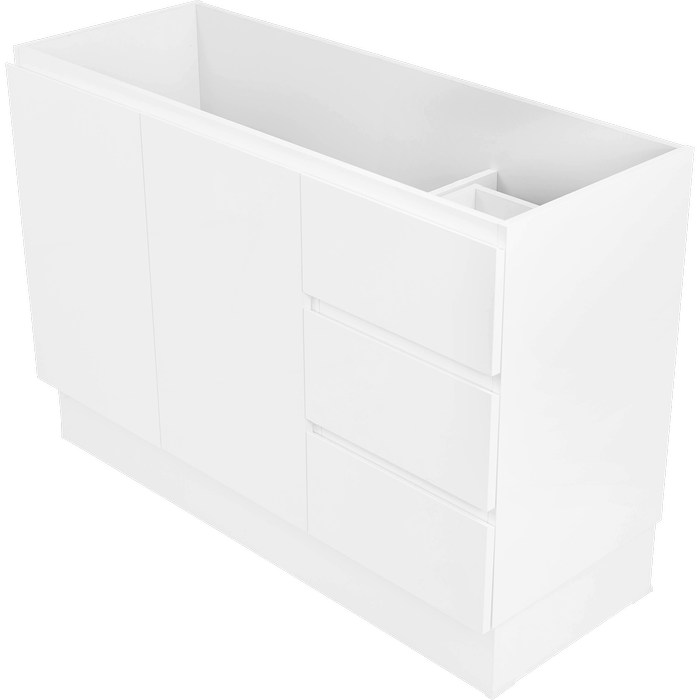 CIBO 1200mm Gloss White Tonic Full Height Bathroom Vanity - Cabinet ...